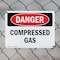 Signmission Compressed Gas Danger Sign, Plastic, 10in W x 7in L, 2PK OS-2PACK-DS-P-710-L-1076 - alternate 8